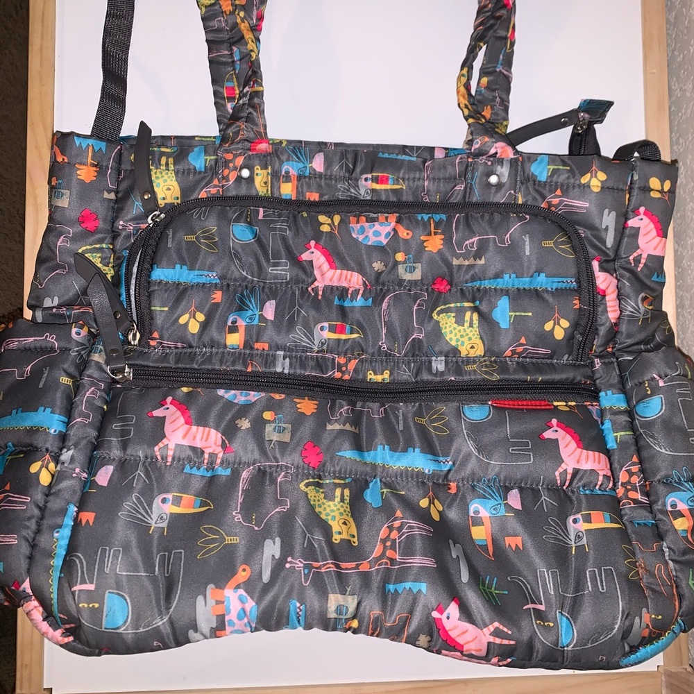 SKIP HOP Animal Print Diaper Bag & Accessories
